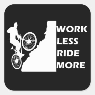 Motivatie voor Mountainbiken - Grappige Wielercita Vierkante Sticker