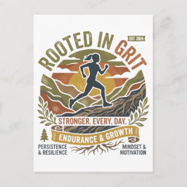 Motivatie voor trailrunning retro grafisch. feestdagenkaart