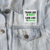 Motivatie voor training vierkante button 5,1 cm (In situ)