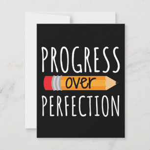 Motivatie vooruitgang bij de perfectie save the date