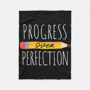 Motivatie Vooruitgang Boven Perfectie Ck Naar Scho Fleece Deken