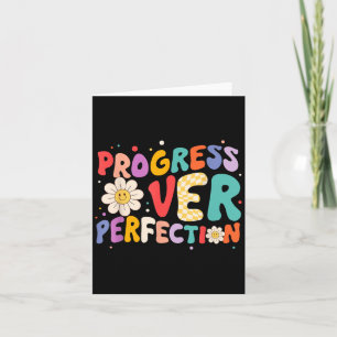 Motivatie vooruitgang over perfectie leraar terug kaart