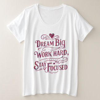 Motivatie Vrouwen Plus Maat T-shirt