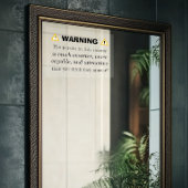 Motivatie waarschuwingsspiegel - positieve bevesti raamsticker