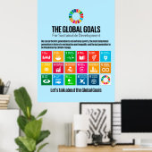 Motivatie Wall Art Global Sustainability Goals Poster (Thuiskantoor)