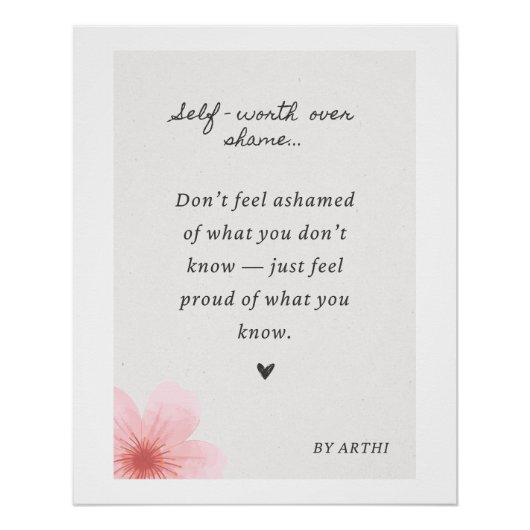 Motivatie wanddecor perfect poster (Voorkant)