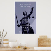 Motivatie wandkunst met goede instelling poster (Keuken)