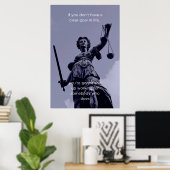 Motivatie wandkunst met goede instelling poster (Thuiskantoor)