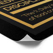 Motivatie wandkunst met succes poster (Hoek)