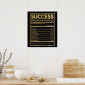 Motivatie wandkunst met succes poster (Keuken)