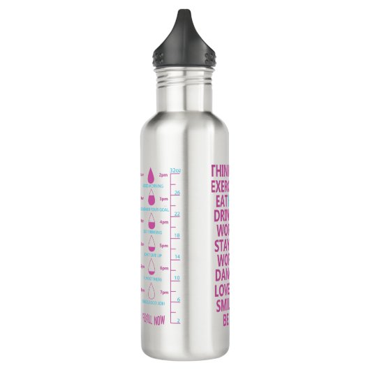 Motivatie watertracker waterfles  (Links)