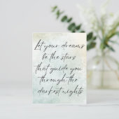 Motivatie Waterverf Inspirerend offerte Briefkaart (Staand voorkant)