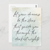 Motivatie Waterverf Inspirerend offerte Briefkaart (Voorkant / Achterkant)