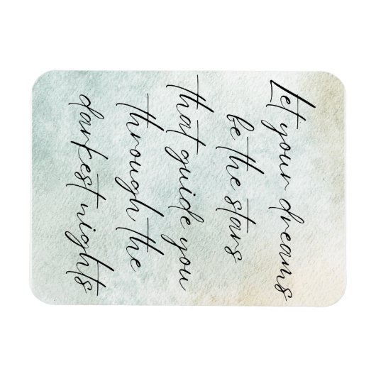 Motivatie Waterverf Inspirerend offerte Magneet (Horizontaal)