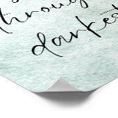 Motivatie Waterverf Inspirerend offerte Poster (Hoek)