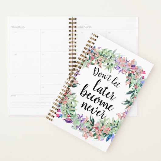  Motivatie Waterverf prijsopgave Planner (Display)