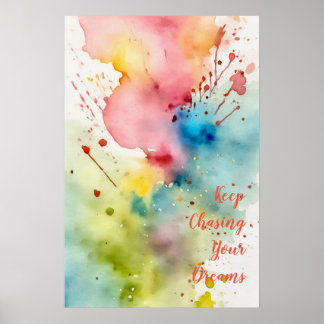 Motivatie Waterverf Wall Art Poster 11