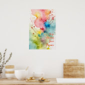 Motivatie Waterverf Wall Art Poster 11 (Keuken)