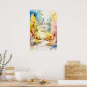 Motivatie Waterverf Wall Art Poster 16 (Keuken)
