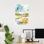 Motivatie Waterverf Wall Art Poster 17 (Thuiskantoor)