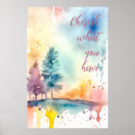 Motivatie Waterverf Wall Art Poster 18