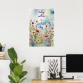 Motivatie Waterverf Wall Art Poster 19 (Thuiskantoor)