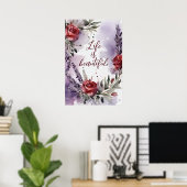 Motivatie Waterverf Wall Art Poster 22 (Thuiskantoor)