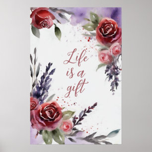 Motivatie Waterverf Wall Art Poster 23