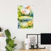Motivatie Waterverf Wall Art Poster 26 (Thuiskantoor)