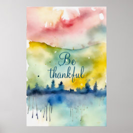 Motivatie Waterverf Wall Art Poster 27