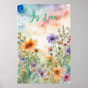 Motivatie Waterverf Wall Art Poster 35