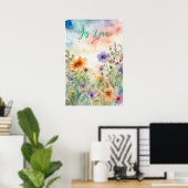 Motivatie Waterverf Wall Art Poster 35 (Thuiskantoor)