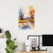 Motivatie Waterverf Wall Art Poster 37 (Thuiskantoor)