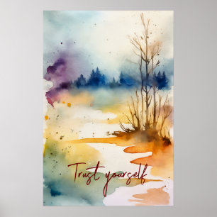Motivatie Waterverf Wall Art Poster 38