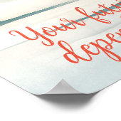 Motivatie Waterverf Wall Art Poster 50 (Hoek)