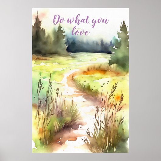 Motivatie Waterverf Wall Art Poster 67 (Voorkant)