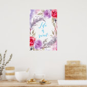 Motivatie Waterverf Wall Art Poster 7 (Keuken)