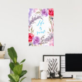 Motivatie Waterverf Wall Art Poster 7 (Thuiskantoor)