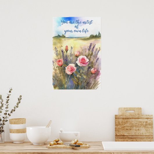 Motivatie Waterverf Wall Art Poster 72 (Keuken)