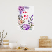 Motivatie Waterverf Wall Art Poster 8 (Keuken)