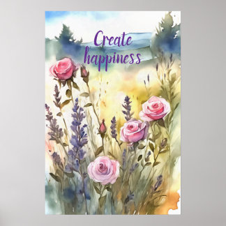 Motivatie Waterverf Wall Art Poster 98