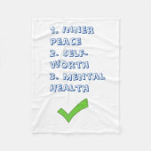 Motivatie Wellness Fleece Blanket (Voorkant)