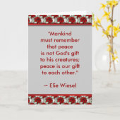 Motivatie Wenskaart (Elie Wiesel) Kaart (Gele Bloem)