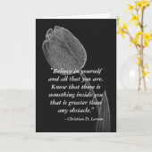 Motivatie Wenskaart Kaart (Gele Bloem)