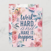 Motivatie werk Vrij Briefkaart (Voorkant / Achterkant)