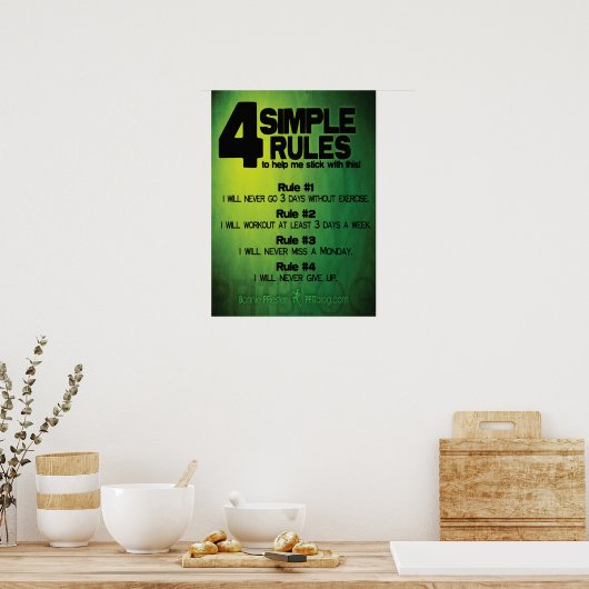 Motivatie werkresultaat poster (Keuken)