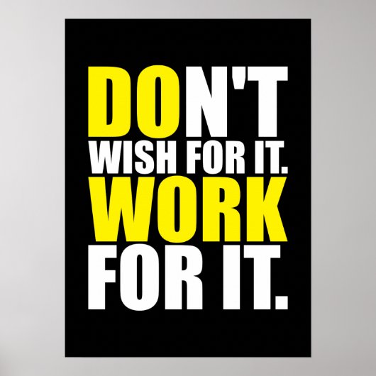 Motivatie werkresultaat poster (Voorkant)