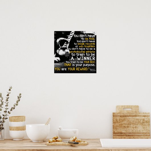 Motivatie werkresultaat poster (Keuken)