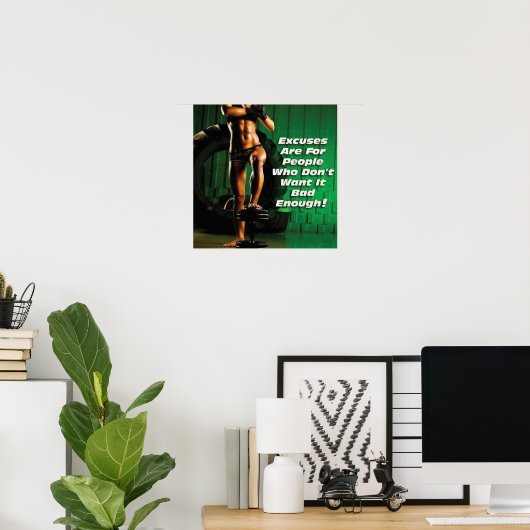 Motivatie werkresultaat poster (Thuiskantoor)