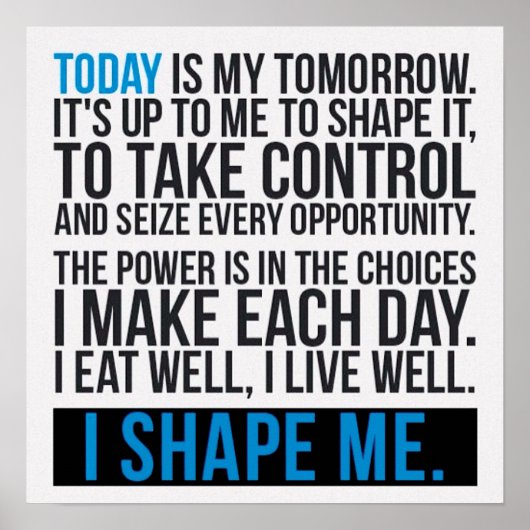 Motivatie werkresultaat poster (Voorkant)